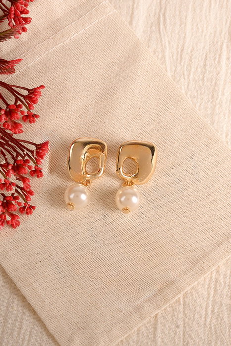 Heliophilia Silver Pendientes de Oro Dorados